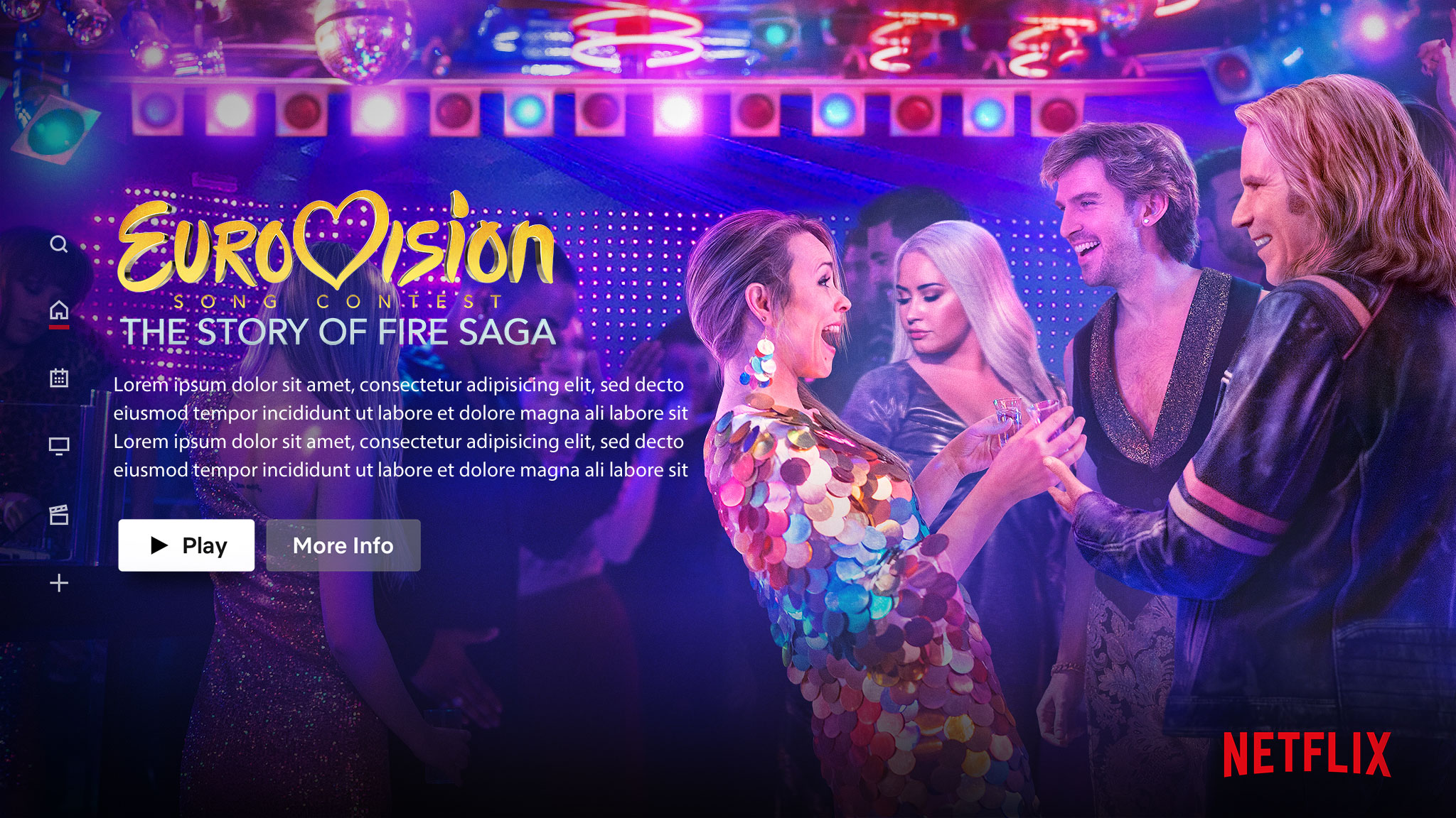 Eurovision | Netflix Billboard Concept, Finishing & Illustration