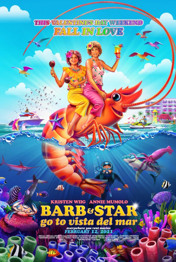 Barb and Star Go To Vista Del Mar | Poster Finishing & Illustration
